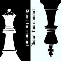 ilustração xadrez fundo. folheto Projeto para xadrez torneio, corresponder, jogos vetor