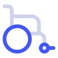 cadeira de rodas ícone para rede, aplicativo, infográfico, etc vetor