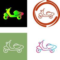 design de ícone de scooter vetor