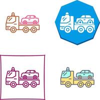 design de ícone de caminhão de reboque vetor