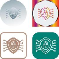 design de ícone de segurança cibernética vetor