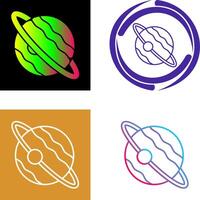 design de ícone do planeta vetor