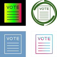 design de ícone de votação vetor