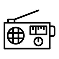 rádio linha ícone Projeto vetor