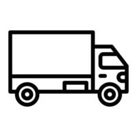 caminhão linha ícone Projeto vetor