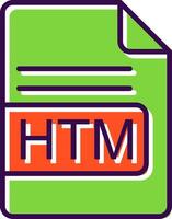 htm Arquivo formato preenchidas Projeto ícone vetor