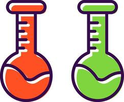 volumétrico frasco preenchidas Projeto ícone vetor