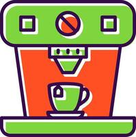 café máquina preenchidas Projeto ícone vetor