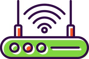 Wi-fi roteador preenchidas Projeto ícone vetor