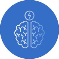 neurocirurgia plano bolha ícone vetor