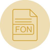 fon Arquivo formato linha amarelo círculo ícone vetor