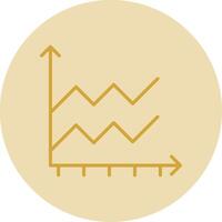 área gráfico linha amarelo círculo ícone vetor