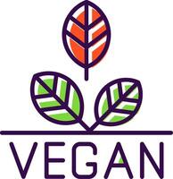 vegano preenchidas Projeto ícone vetor