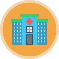 hospital plano multi círculo ícone vetor