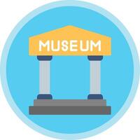 museu plano multi círculo ícone vetor