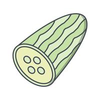 Vector pepino ícone