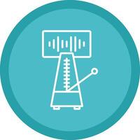 metrônomo linha multi círculo ícone vetor