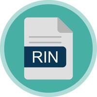 rin Arquivo formato plano multi círculo ícone vetor