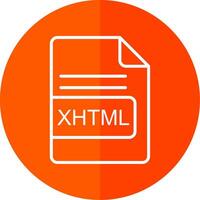 xhtml Arquivo formato linha amarelo branco ícone vetor