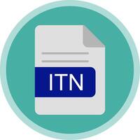 itn Arquivo formato plano multi círculo ícone vetor