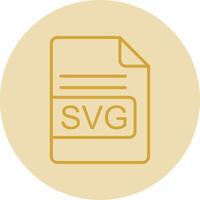 SVG Arquivo formato linha amarelo círculo ícone vetor