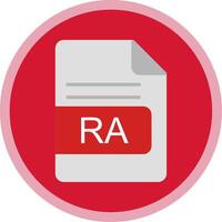 ra Arquivo formato plano multi círculo ícone vetor