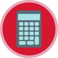 calculadora plano multi círculo ícone vetor