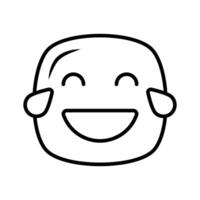 a comestível ícone do rindo emoji, fácil para usar e baixar vetor
