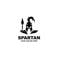 Capacete de guerreiro espartano - design de logotipo de máscara de sparta, adequado para sua necessidade de design, logotipo, ilustração, animação, etc. vetor