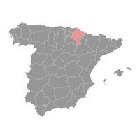 mapa do a fretado comunidade do navarra, administrativo divisão do Espanha. ilustração. vetor