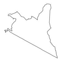migori município mapa, administrativo divisão do Quênia. ilustração. vetor