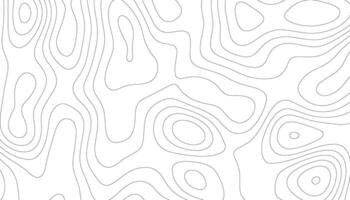 fundo do a topográfico mapa. topográfico mapa linhas, contorno fundo. Preto e branco abstrato fundo. vetor