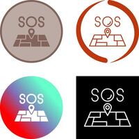 SOS ícone Projeto vetor