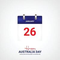 feliz Austrália dia. Austrália dia criativo Publicidades Projeto vetor