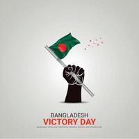 Bangladesh vitória dia. Bangladesh vitória dia criativo Publicidades Projeto dezembro 16. , 3d ilustração. vetor