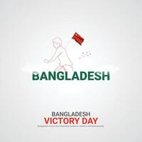 Bangladesh vitória dia. Bangladesh vitória dia criativo Publicidades Projeto dezembro 16. , 3d ilustração. vetor