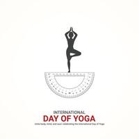 internacional ioga dia, internacional ioga dia criativo Publicidades Projeto junho 2, , arte, ilustração, 3d, vetor