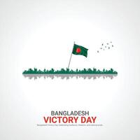 Bangladesh vitória dia. Bangladesh vitória dia criativo Publicidades Projeto dezembro 16. , 3d ilustração. vetor