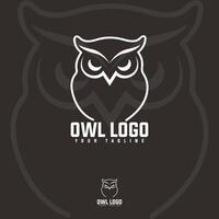 coruja mascote logotipo icônico símbolo animal modelo vetor