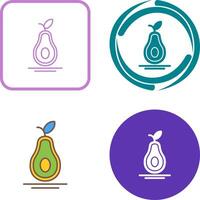 design de ícone de abacate vetor