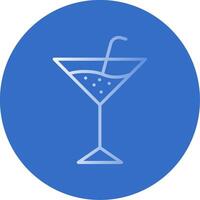 martini plano bolha ícone vetor