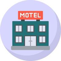 motel plano bolha ícone vetor