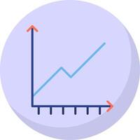 gráfico plano bolha ícone vetor