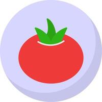 tomate plano bolha ícone vetor