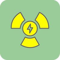 nuclear poder preenchidas amarelo ícone vetor