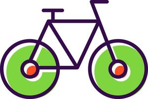 bicicleta preenchidas Projeto ícone vetor