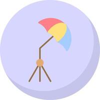 guarda-chuva plano bolha ícone vetor