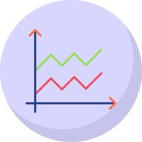 área gráfico plano bolha ícone vetor