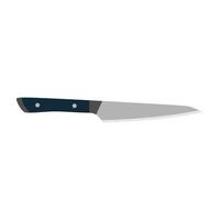 mesquinho faca, japonês cozinha facas, uma pequeno propósito geral faca usava para descamação, moldar, e fatiamento frutas e legumes vetor