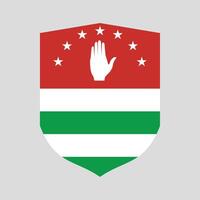 abkhazia bandeira escudo vetor